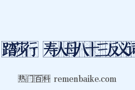 踏莎行·寿人母八十三反义词是什么意思的图片